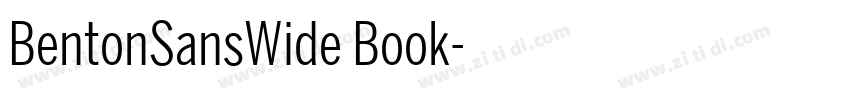 BentonSansWide Book字体转换 BentonSansWide Book字体转换